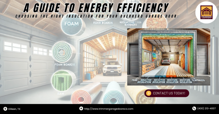 Choosing the Right Insulation for Your Overhead Garage Door: A Guide to Energy Efficiency 5 Choosing the Right Insulation for Your Overhead Garage Door: A Guide to Energy Efficiency