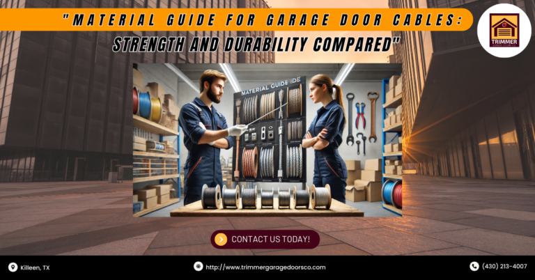 Material Guide for Garage Door Cables: Strength and Durability Compared 6 Material Guide for Garage Door Cables: Strength and Durability Compared