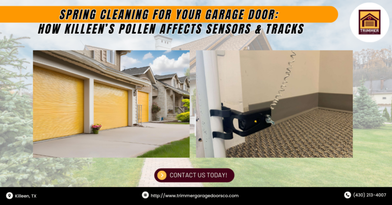 Spring Cleaning for Your Garage Door: How Killeen’s Pollen Affects Sensors & Tracks 3 Pollen Affects Sensors & Tracks
