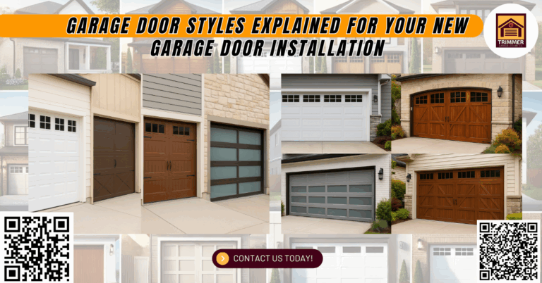 Garage Door Styles Explained for Your New Garage Door Installation 7 Garage Door Styles Explained for Your New Garage Door Installation - Trimmer Garage Doors Co.