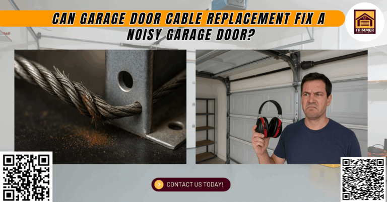 Can Garage Door Cable Replacement Fix a Noisy Garage Door? 4 Can Garage Door Cable Replacement Fix a Noisy Garage Door? - Trimmer Garage Doors Co.