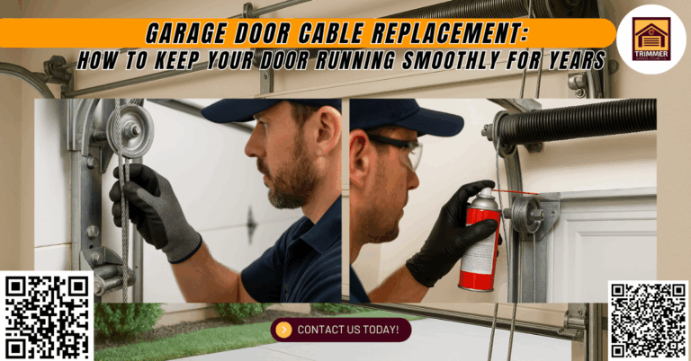 Garage Door Cable Replacement: How to Keep Your Door Running Smoothly for Years 5 Garage Door Cable Replacement: How to Keep Your Door Running Smoothly for Years - Trimmer Garage Doors Co.