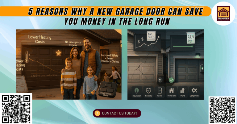 5 Reasons Why a New Garage Door Can Save You Money in the Long Run 7 5 Reasons Why a New Garage Door Can Save You Money in the Long Run - Trimmer Garage Doors Co.
