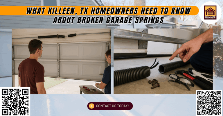 What Killeen, TX Homeowners Need to Know About Broken Garage Door Springs 5 What Killeen, TX Homeowners Need to Know About Broken Garage Door Springs - Trimmer Garage Doors Co.