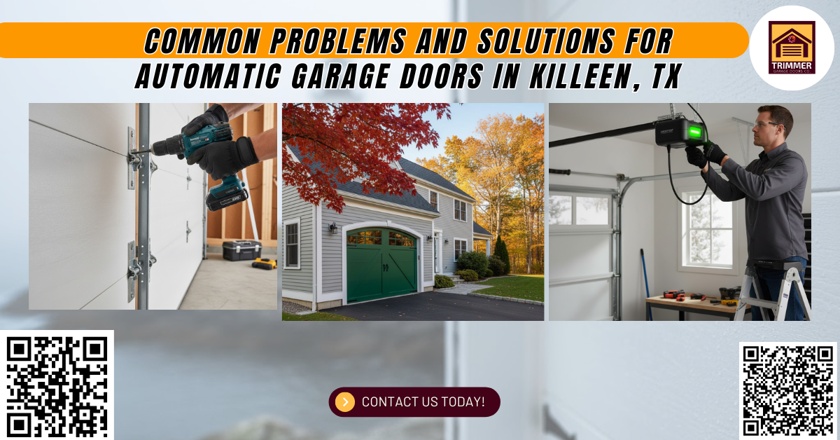 Common Problems and Solutions for Automatic Garage Doors in Killeen, TX 3 Common Problems and Solutions for Automatic Garage Doors in Killeen, TX