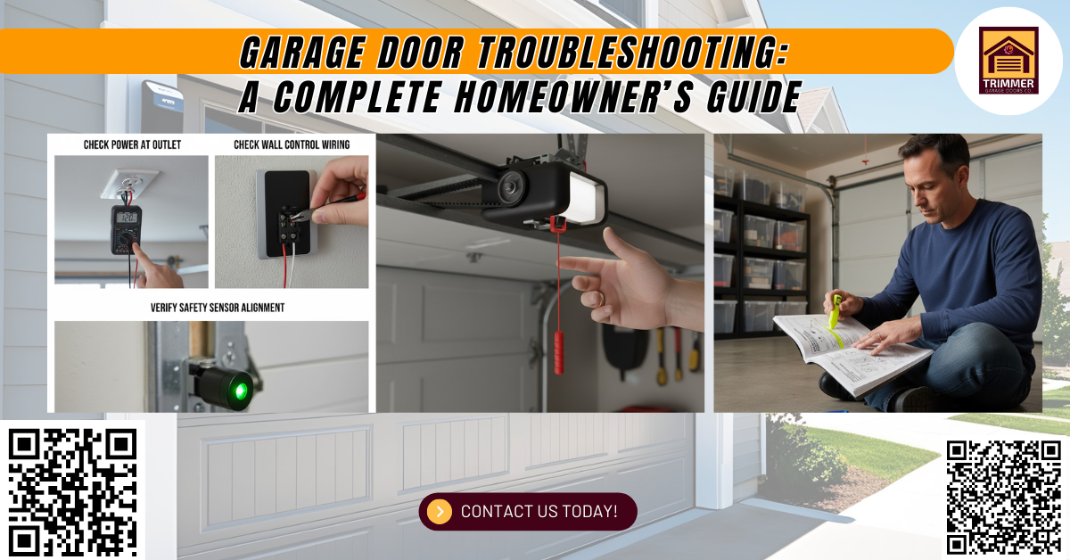 Garage Door Troubleshooting: A Complete Homeowner’s Guide 1 Garage Door Troubleshooting: A Complete Homeowner’s Guide